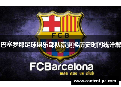 巴塞罗那足球俱乐部队徽更换历史时间线详解