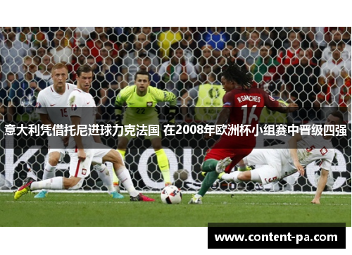 意大利凭借托尼进球力克法国 在2008年欧洲杯小组赛中晋级四强